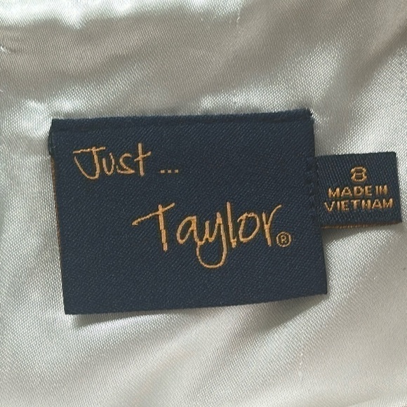 Just..Taylor Polka dot white midi sleeveless dress Sz 8 - Picture 2 of 4